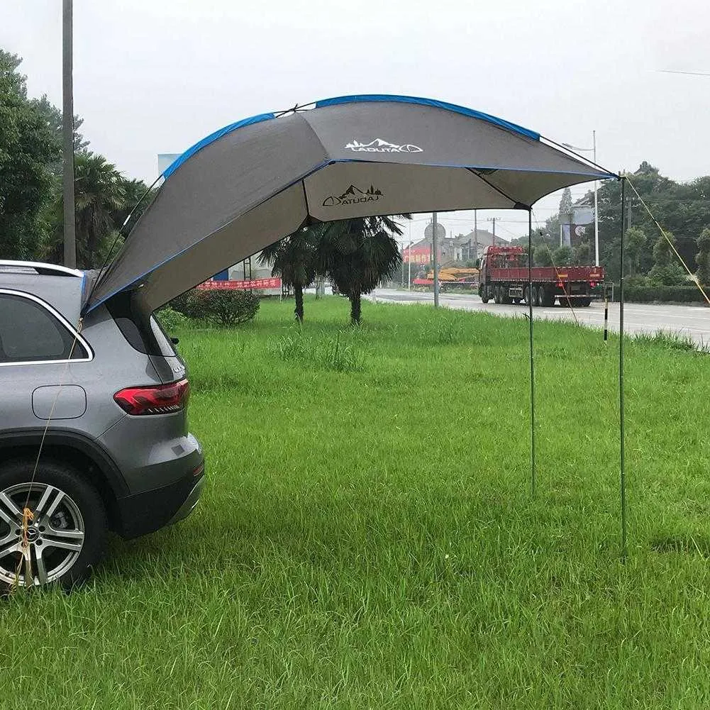 Auto Camping Tent Durable Waterproof Tear Resistant Car Rooftop Side Awning Anti-UV Tents For Family Outdoor Beach Travel Y0706