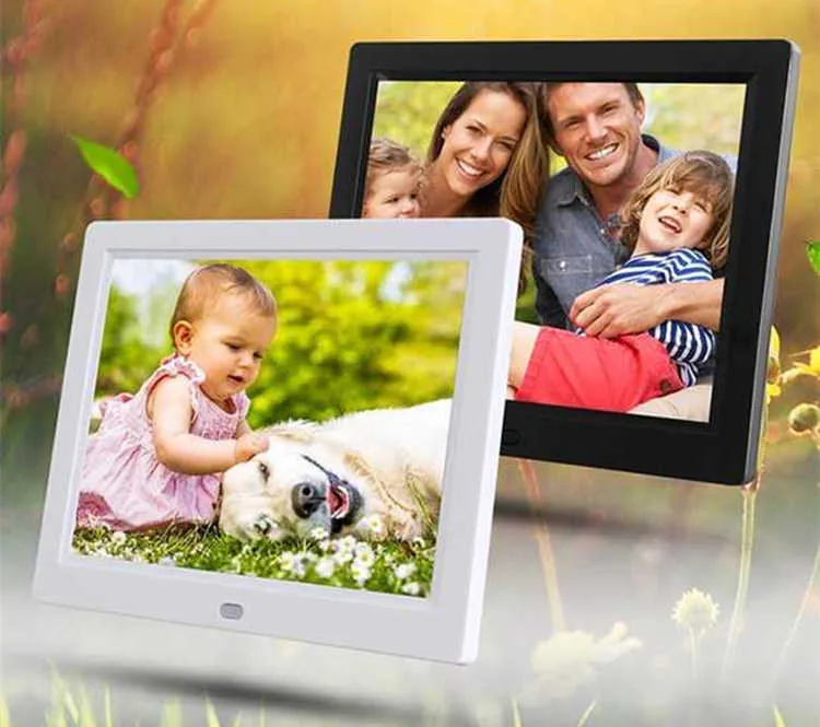 8 tum 10.1 Skärm LED -bakgrundsbelysning HD 800*600 Digital Photo Frame Electronic Album Bild Musikfilm Full Function Good Gift