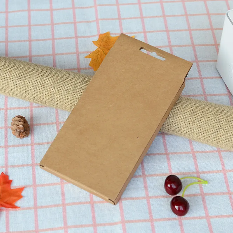 Boîte d'emballage de détail en papier Kraft vierge, 1000 pièces, boîte d'emballage avec fenêtre pour téléphone portable Samsung, coque de couverture, affichage de vente au détail