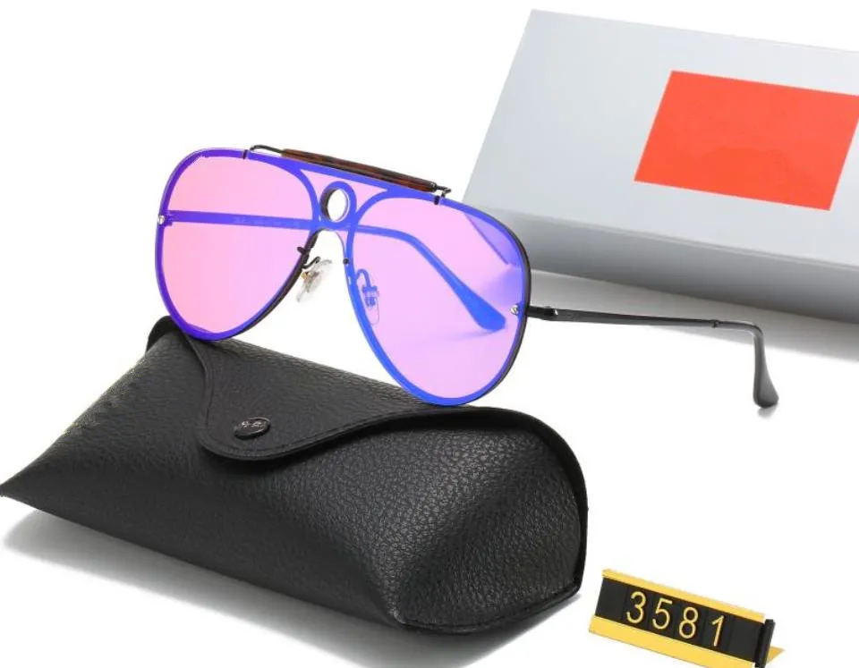 moda 3581S okulary przeciwsłoneczne podłączone soczewki duży rozmiar pół ramy oversize maska ​​okulary plażowe na zewnątrz najwyższa jakość z pudełkiem WX40280E