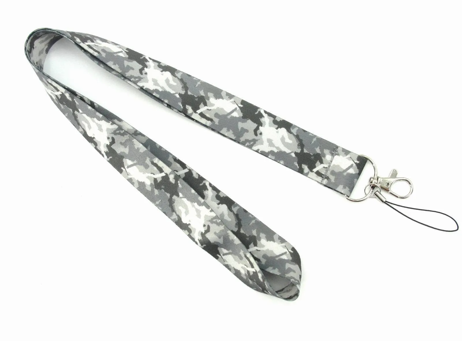 10 stks Cartoon Camouflage Patroon Lanyards ID Card Pass Mobiele Telefoon Riemen Badge Sleutel Houder Lanyard Sleutelhanger