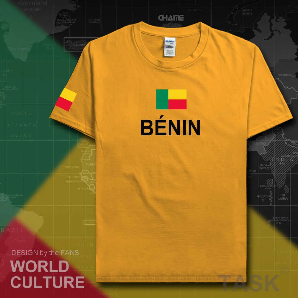 Benin Beninese T-shirt Mode Jersey Nation Team 100% Katoenen T-shirt Kleding Tees Land Sporting Gyms Ben BJ Dahomey X0621