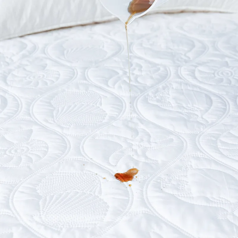 Étaler sur les draps imperméable protecteur ajusté solide pour matelas épais doux coussin polyester couvre-lit