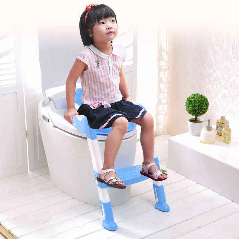2 цвета тренировочные сиденья детские с регулируемой лестницей младенческий туалет складной 211028