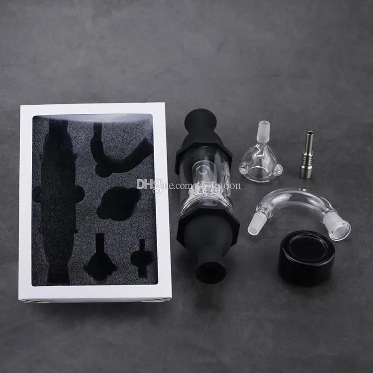 Matrix Perc Bong Dab Rig LIGHTHOUSE SMOKING Zubehör-Wasserpfeife mit Glasaufsatzkopf, buntem Filter und 10-mm-Titannagel