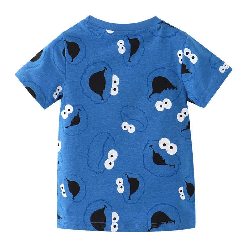 Jumping Meters Arrivée 2-7T Garçons Filles T-shirts Pour L'été Bébé Vêtements De Bande Dessinée Mode Coton Enfants Tees Tops Toddler Cloth 210529