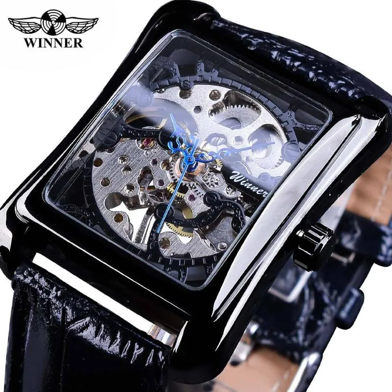 Reloj 남자의 기계식 시계 de pulsera transparente para hombre 최고 브랜드 con dise o movimiento engranaje lu wristwatches247y