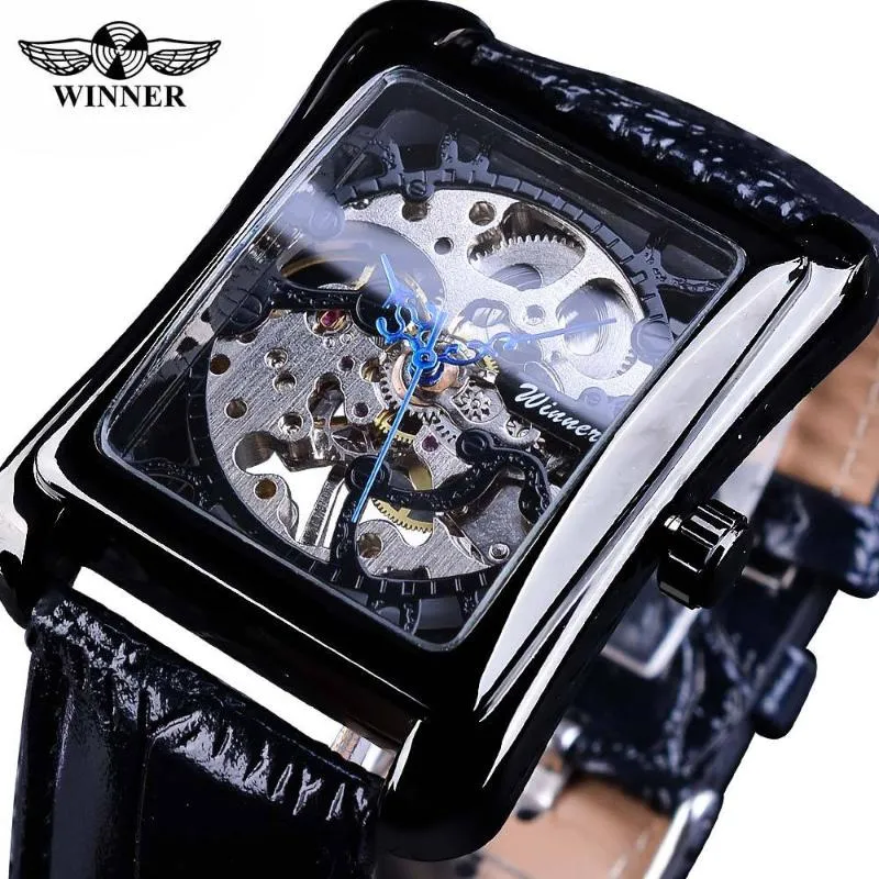 Reloj Men's Mechanical Watch de Pulsera Transparente Para Hombre Top Brand Con Dise o Movimiento Engranaje Lu armbandsur2414