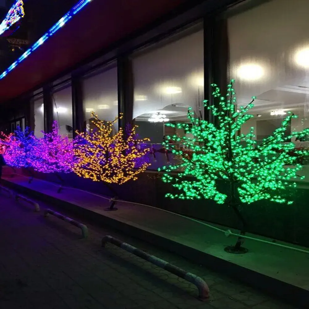 Lampe LED d'extérieur en forme de cerisier artificiel, 864 pièces, ampoules de 1 à 8m de hauteur, imperméable, décoration de jardin féerique, 286w
