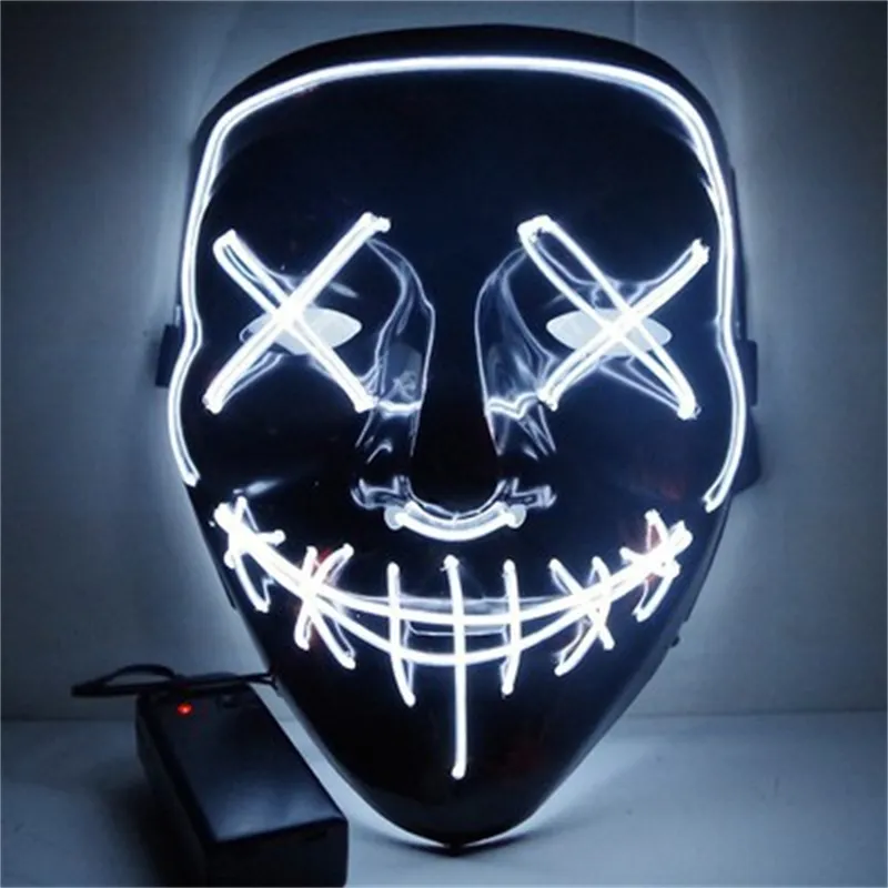 Luming Luminal Souriant Face Party Mask Halloween Horror Novel Fun Horror Ball Haunted House2209010