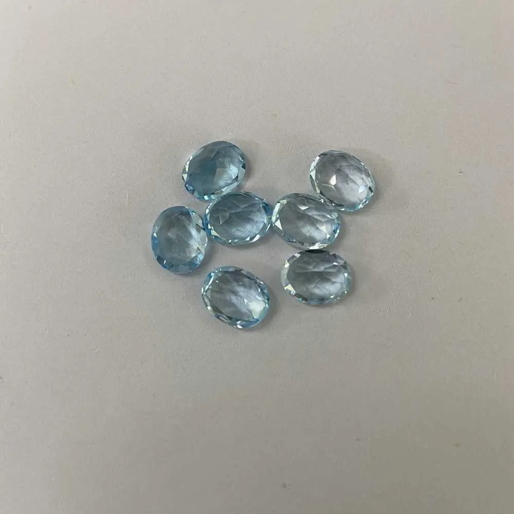 108mm 3,4 carati topazio naturale pietra preziosa topazio azzurro cielo taglio ovale pietra sciolta H1015