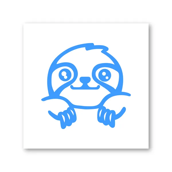 Cute Sloth Vinyl Car Sticker Decor Funny Animals Sloth Laptop Decals for Apple MacBook Air Pro Decoration9413886