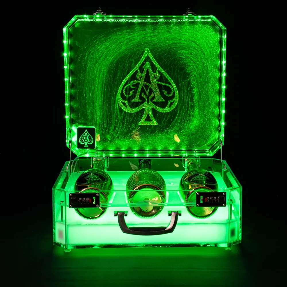 Nouvel Ace of Spade LED lumineux Champagne Cocktail bouteille de vin vitrine Bar bouteille présentateur pour boîte de nuit fête salon Bar256W