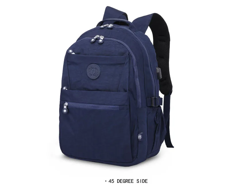 Damen Laptop-Rucksack für Mädchen im Teenageralter Kipled Nylon-Rucksäcke Mochila Feminina Female Reiserucksack Schultasche Damen