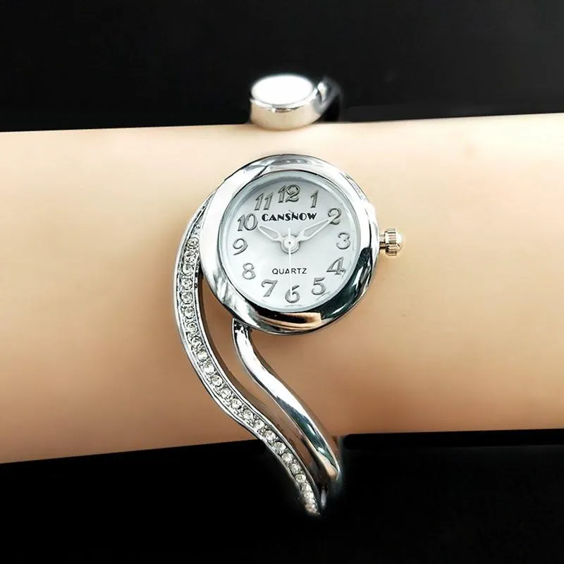 Montre-bracelets surveillent les femmes 2021 dames 18k Gold Gemstone Design UNIQUE DES MONTRES CUFF CHANGE Clock Zegarek Damski228l