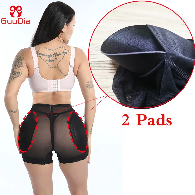 GUUDIA Hip Enhancer Butt Lifter Push Up Culottes Femmes Body Shapers Contrôle Culottes Femmes Shapewear Sexy Mesh Respirant Bum Lift 210402