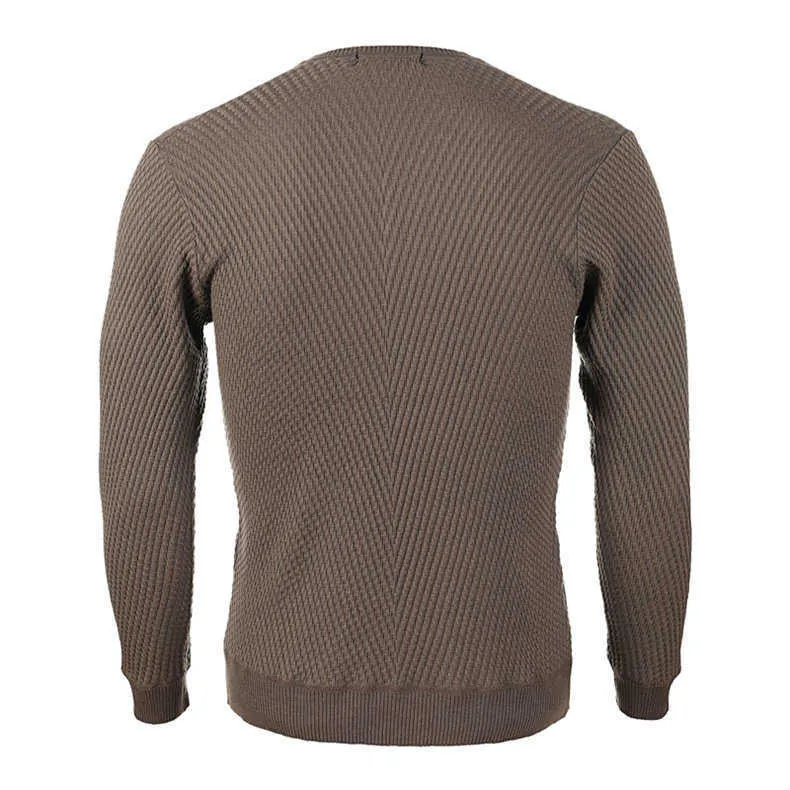 2021 pulóver para hombre estilo universitario parche Color contraste y grueso suéter de cuello redondo moda masculina suéter de lana gruesa prendas de punto Y0907