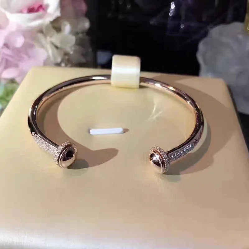 Merk Pure 925 Sterling Zilveren Sieraden Voor Vrouwen Draaien Ball Bangle Bead Bangle Bruiloft Sieraden Open Rose Gouden Armband5432917