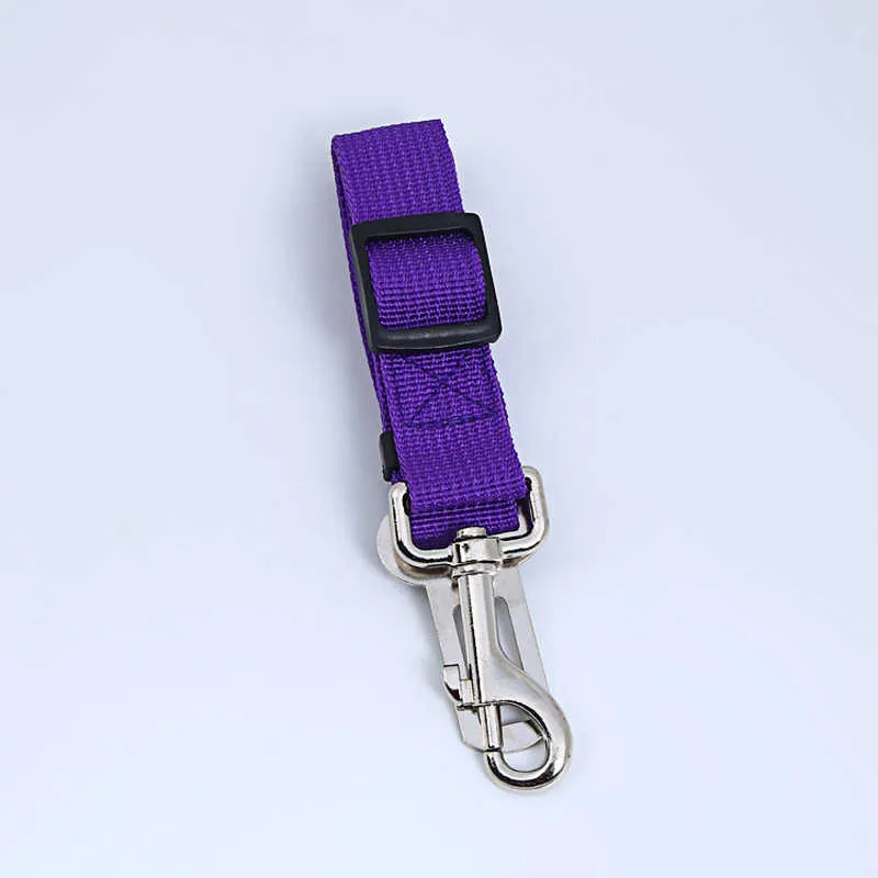 En gros chien ceinture de sécurité de voiture harnais pour animaux de compagnie ceintures de sécurité laisse de plomb clip de voyage réglable chien chat voiture colliers de ceinture de sécurité 211006