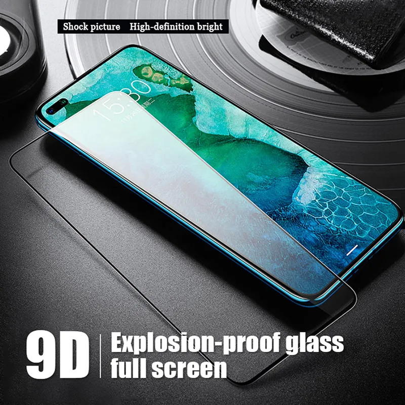 Handy-Displayschutzfolien 4 in 1 gehärtetes Glas für Honor 10X Lite 10 20 30 Lite Kameraobjektiv-Schutzfolie auf Honor