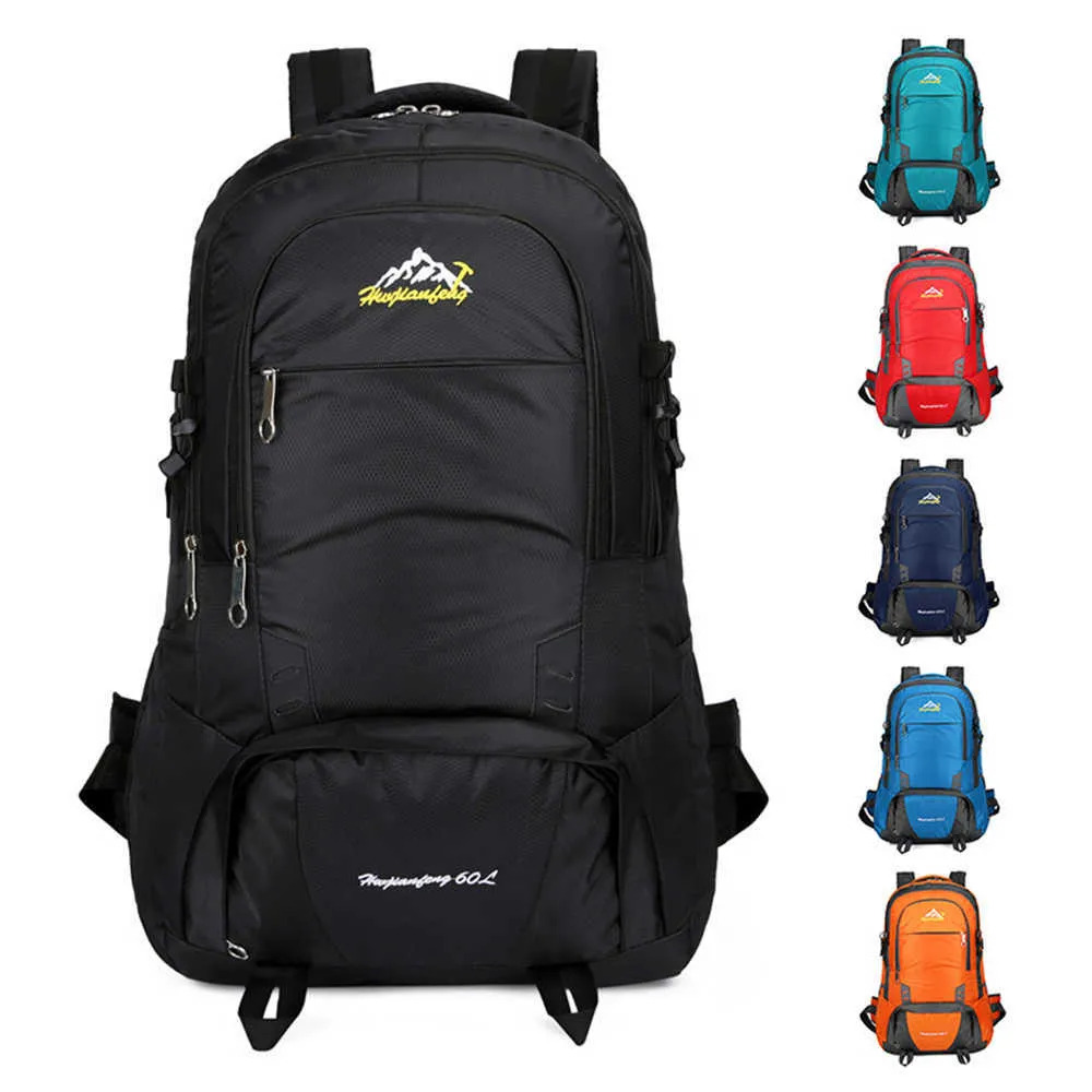 60L Camping En Plein Air Sac À Dos Étanche Trekking Sac Grande Capacité Randonnée Vélo Escalade Sport Sac À Dos pour Hommes Femmes Q0721