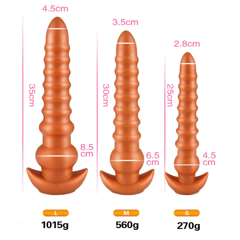 Massage Big Long Dikke Anale Plug Butt Kralen Massager Anus Masturbator Zachte Siliconen Dildo G-Spot Clit Stimulator Erotisch Volwassen Speeltjes