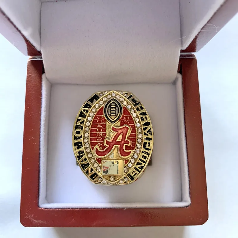 Nuovo arrivo 2020 Alabama Football Championship Ring Gold Champions Rings Men206G