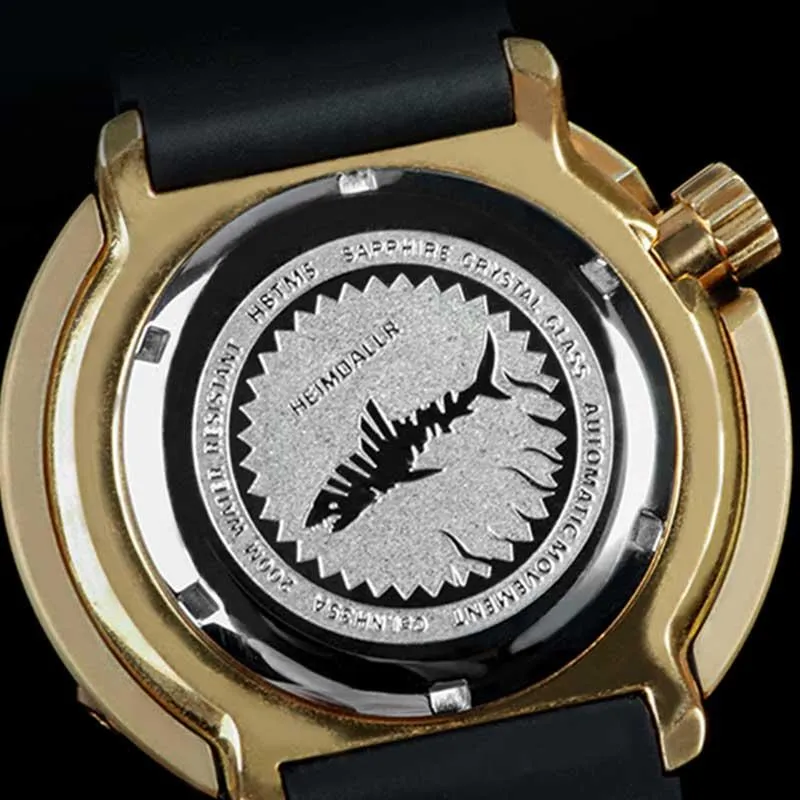 Heimdallr Brons Tonijn Automatisch Horloge Mechanisch NH35A Saffierkristal Duikhorloges 200m C3 Super Lichtgevend Goud Horloge Pols265A