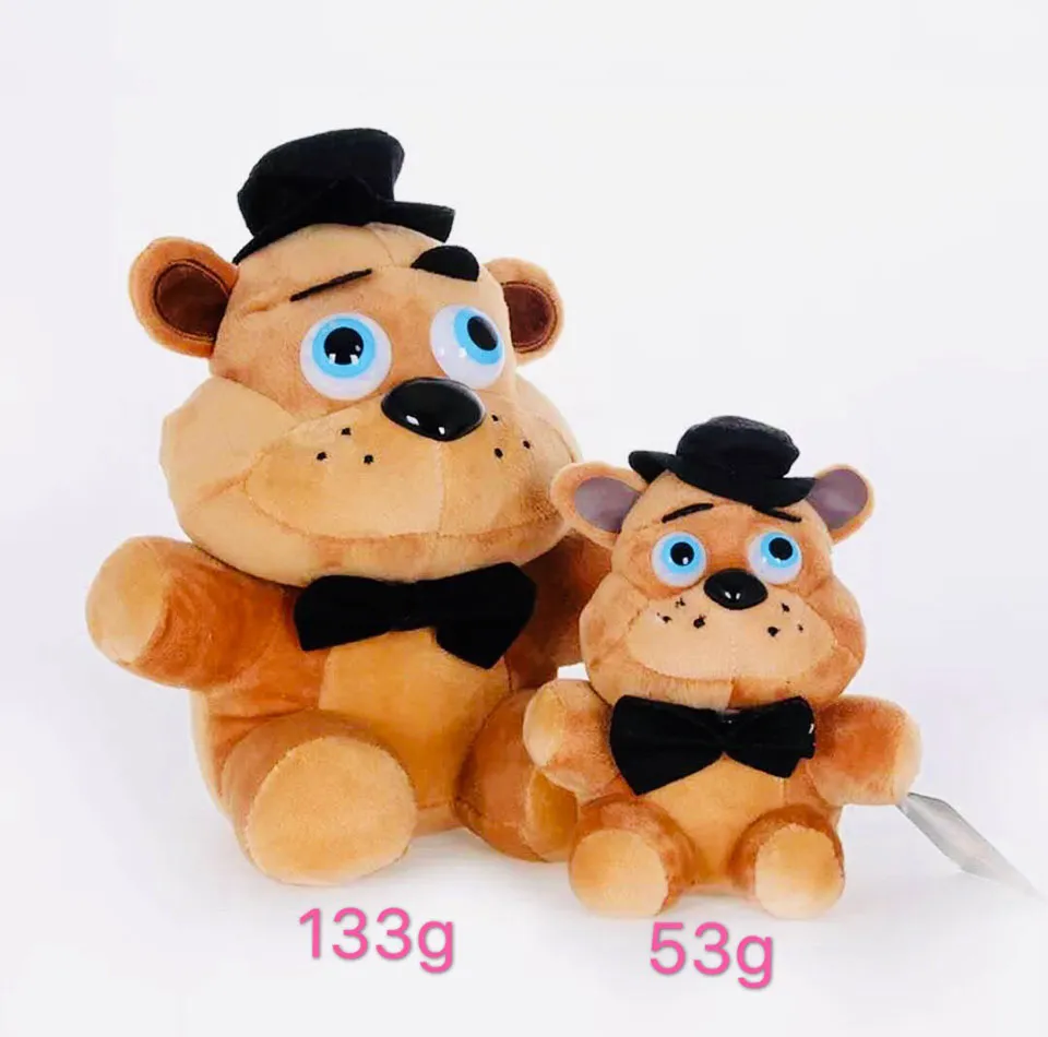 Fem nätter på Freddy's Fnaf Plush Toy 18cm 25cm Freddy Fazbear Bear Bonnie Chica Foxy Soft Fyllda Leksaker Dock Gåvor för barn