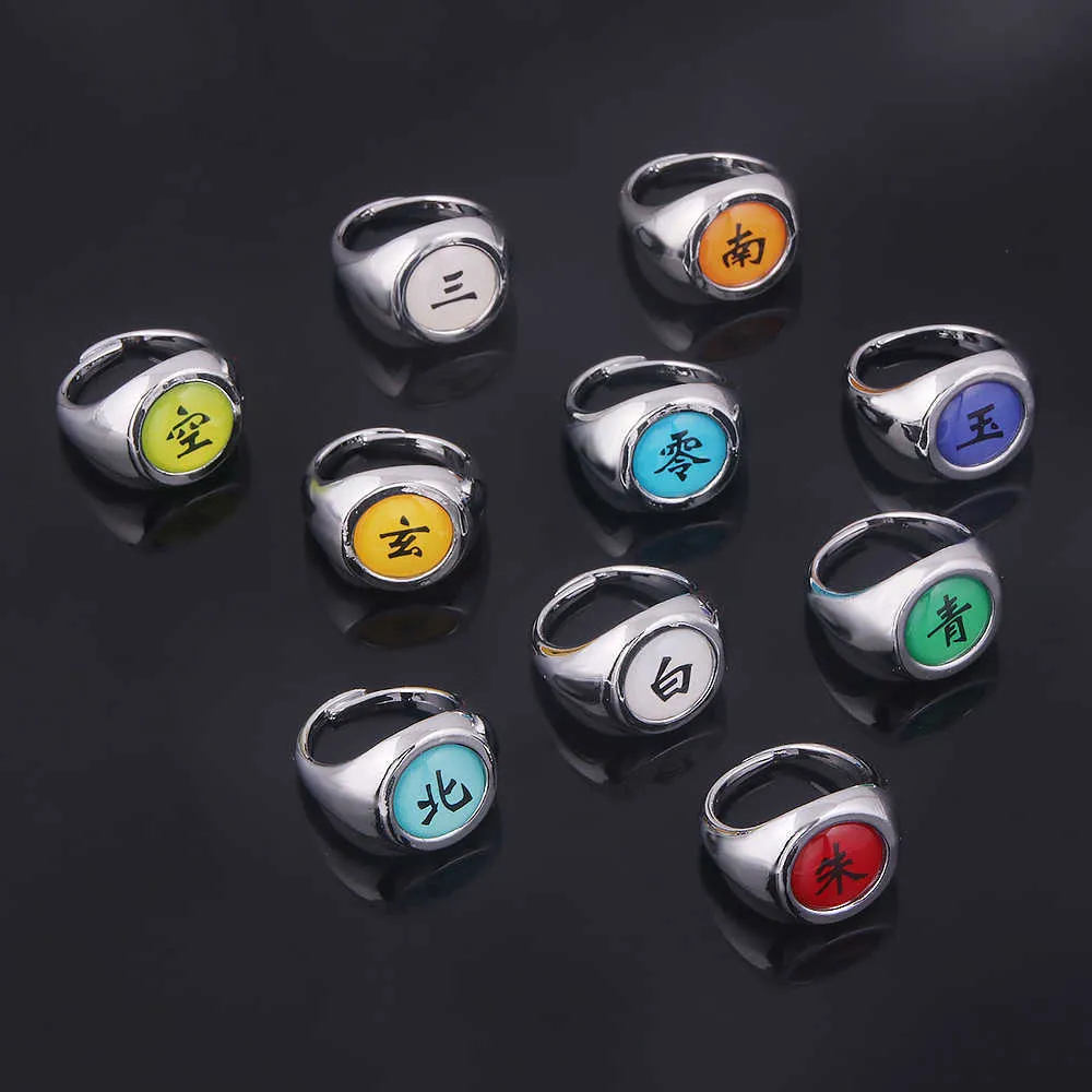 Akatsuki ring Narutoo Rings Set New in Box Itachi ring Cosplay Members Ring  anime rings Set contacts for Cosplay Narutoo Fans 11 pcs