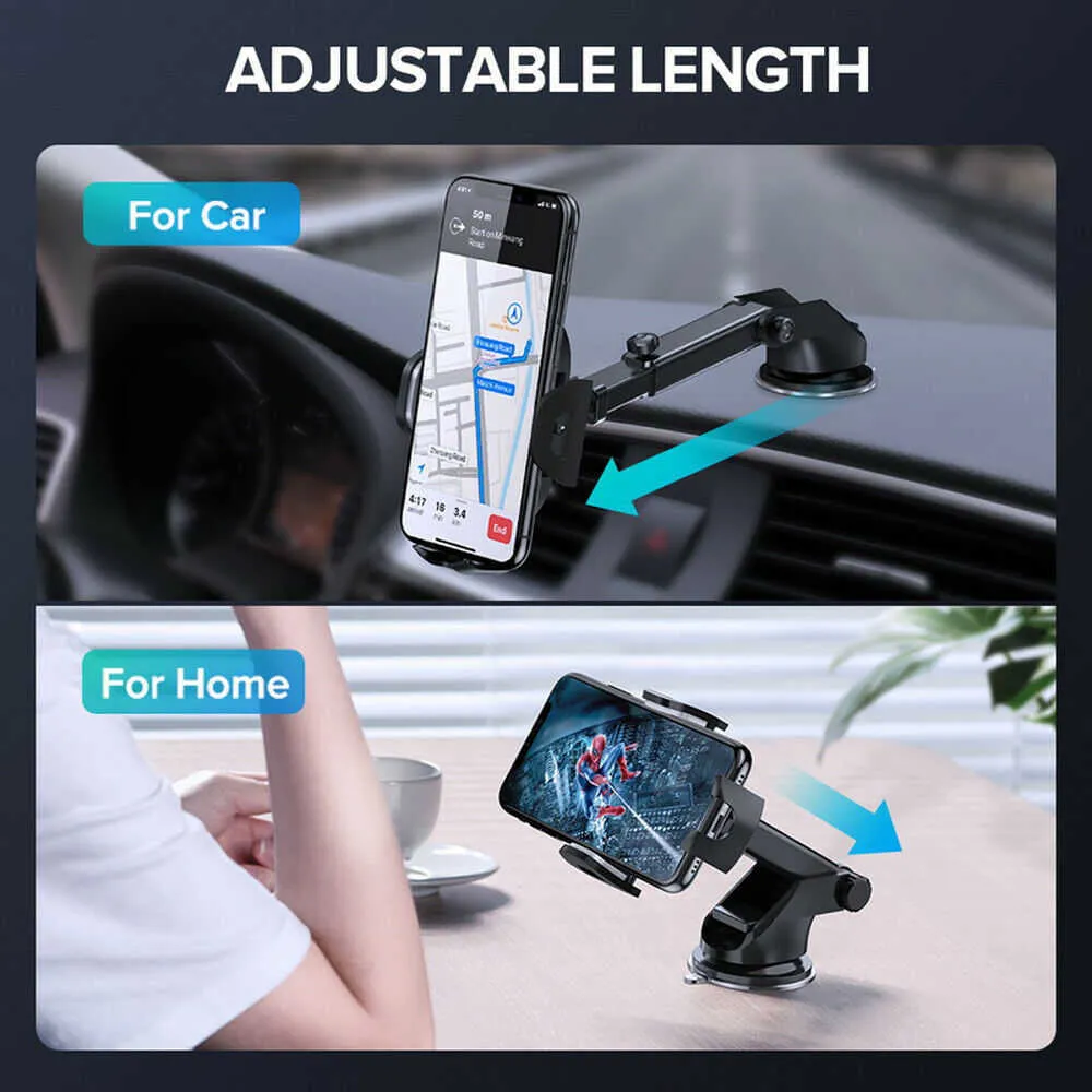 Sucker Car Phone Holder Mount Stand GPS Telefon Mobile Cell Support Pour iPhone 12 11 Pro Max X 7 8 Plus Xiaomi Redmi Huawei289g