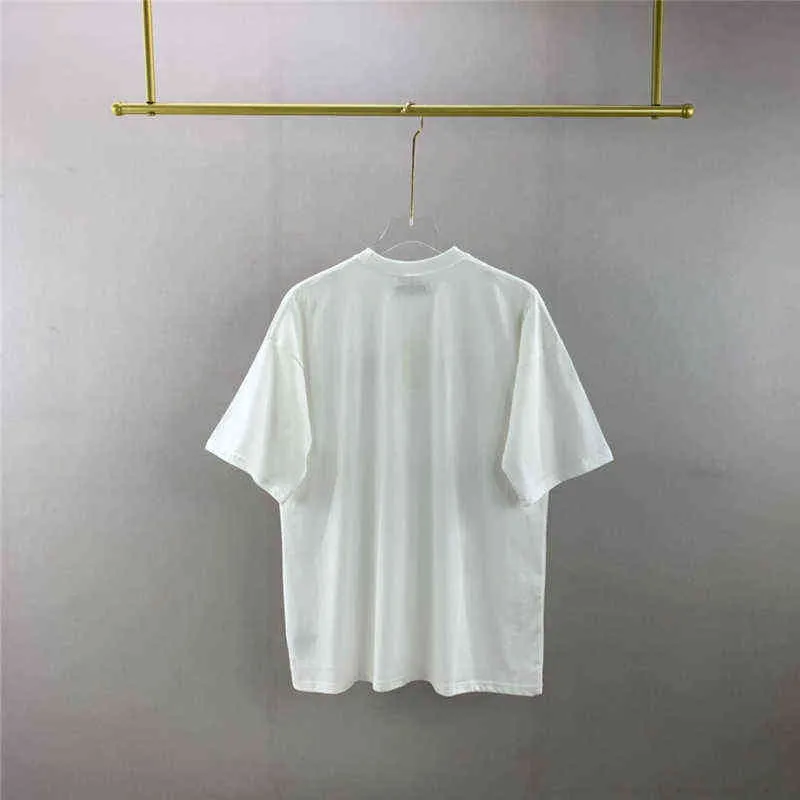 2022 Yaz Stlye Vetements Tee Vetements Dieftrefnly T-shirt 1: 1 En İyi Kalite T Gömlek Üstleri VTM Kısa Kollu Erkek Kadın AA220302