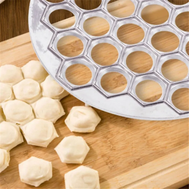 Konditorivaror deg press ravioli gör form mode kök dumpling diy maker pelmeni mögel pasta form 37 hål