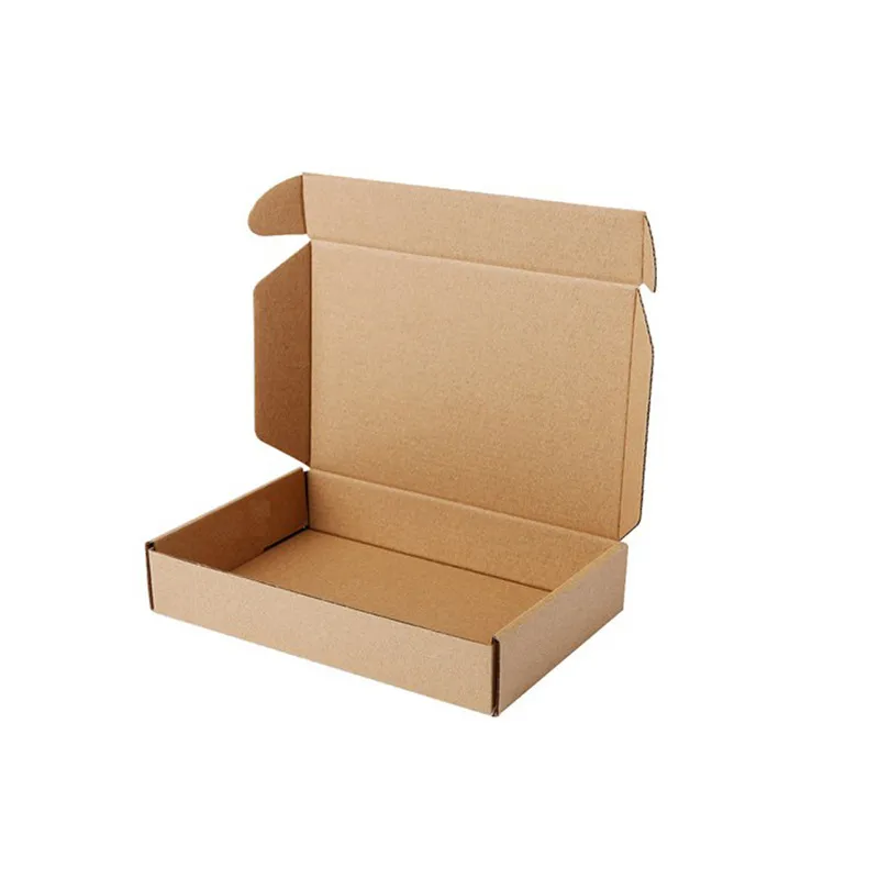 Brown Paper Kraft Box Post Craft Pack Boxes Packaging Storage Kraft Paper Boxes Mailing Gift Boxes for Wedding 2104022421