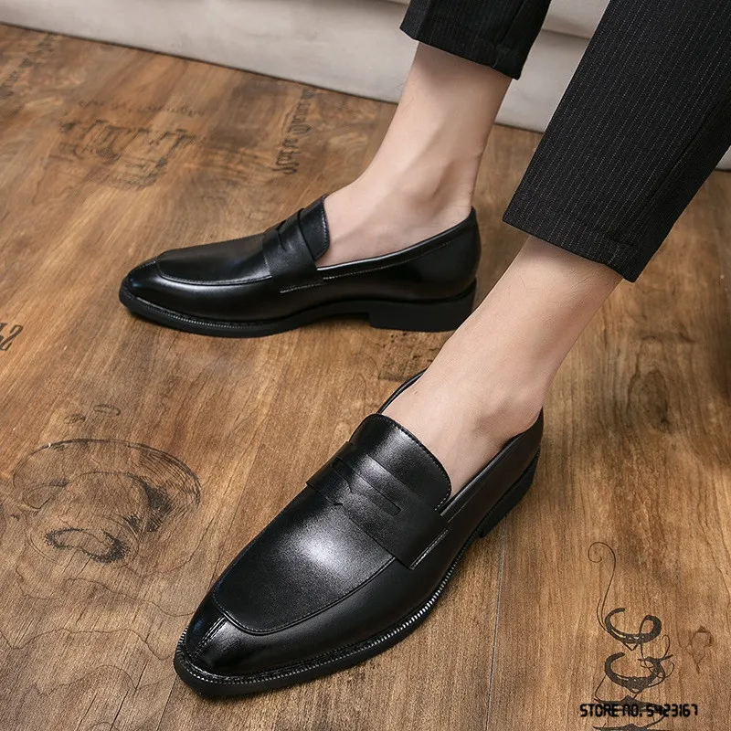 Mode Trendsetter Oxfords Casual Chaussures Mocassins Robe De Mariée Formelle De Bal Appartements Chaussures Zapatos Hombre Taille 38-46