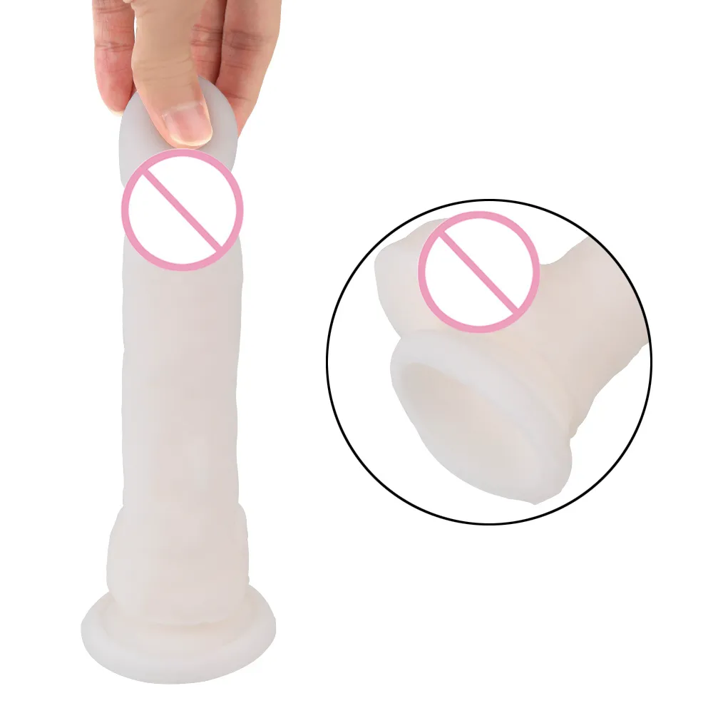 OLO Super Soft Dildo Erotic Realistic Dildo Simulation Fake Penis Sex Toys for Woman Female Masturbation Y04082035506