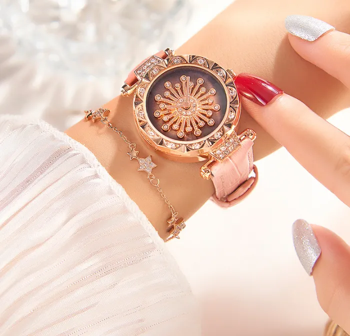 Elegante simples estudante relógio de quartzo diamante vida à prova dwaterproof água e à prova de quebra multifuncional relógios femininos shiyunme brand292j