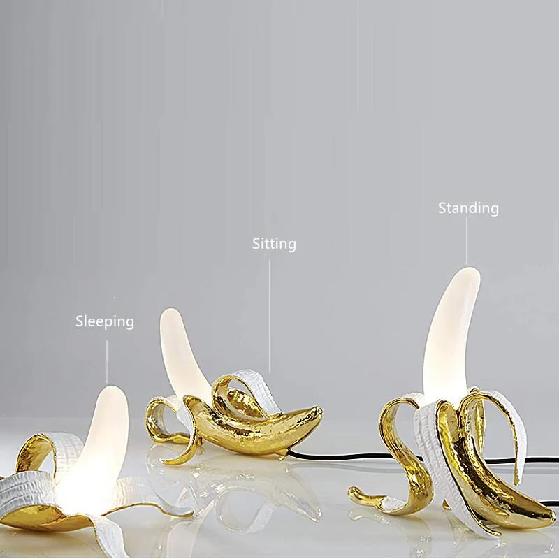 Table Lamps Banana Lamp Post-modern Creative Bedroom Nordic Design Simple European Designer2689