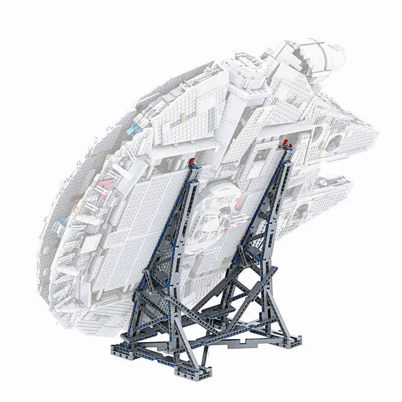 MOC 05132 Вертикальная подставка для космического корабля Дирижабль Самолет 75192 Ultimate Collector039s Сборная модель Идея игрушки Поддержка Brack5873873