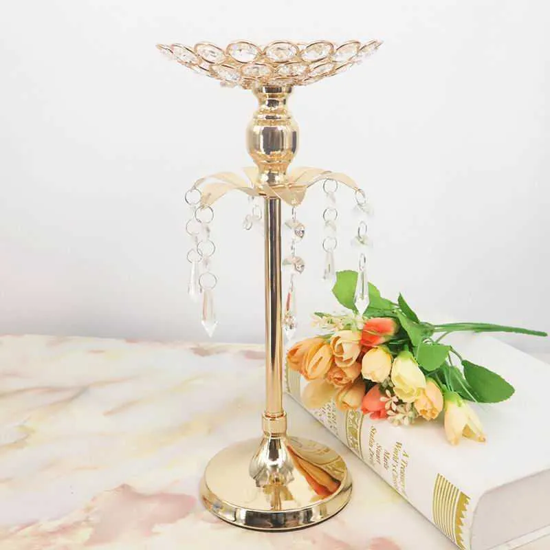 PEANDIM or cristal bougeoir décoration de mariage centres de table candélabres fête d'anniversaire fleur vase titulaire décor à la maison 210722