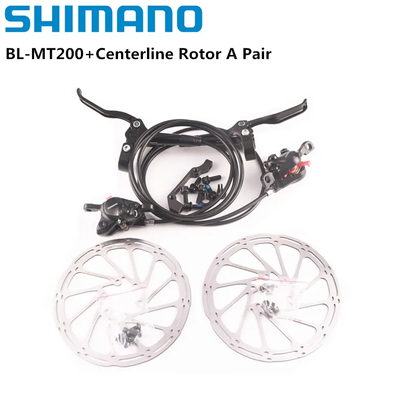 Frein Shimano MT200 BL BR vtt e-bike frein à disque hydraulique vélo de montagne frein de vélo électrique avant gauche ensemble arrière droit