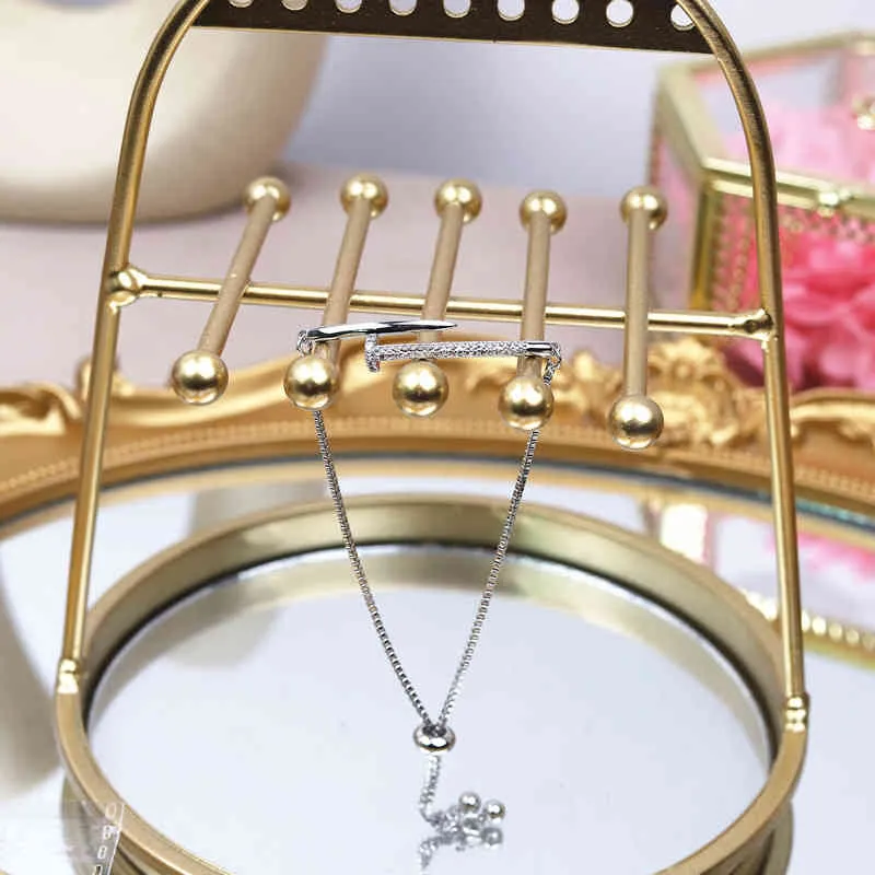 14k véritable plaqué or bijoux de mode Zircon micro-incrusté élégant bracelets pour femme fête de vacances quotidien luxe BracelateQO6O
