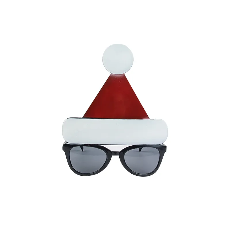 Jul dekorativa solglasögon vuxna barn julklappar semester levererar fest kreativ glasögon ram