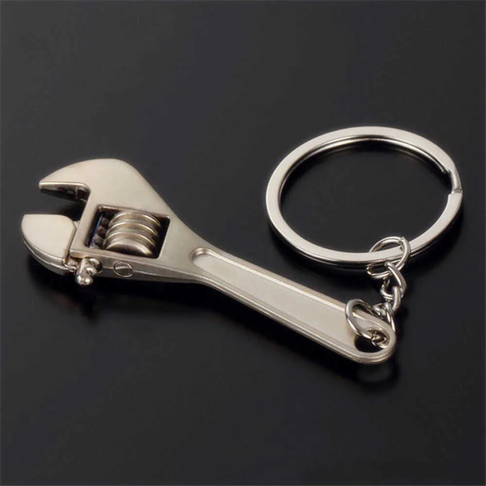 LLavero de llave inglesa de Mini herramientas, llavero de coche de Metal, llave inglesa de simulación de alta calidad, llavero, llavero, regalo de joyería G1019