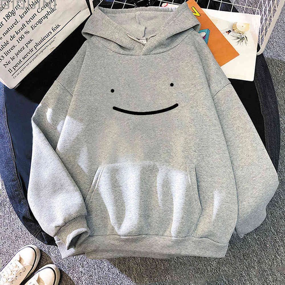 Dream Hoodie Aesthetic Oversized Hoodie Harajuku Sweatshirts Mannen Unisex Wram Lange Mouw Kawaii Kleding Anime Moletom 210809