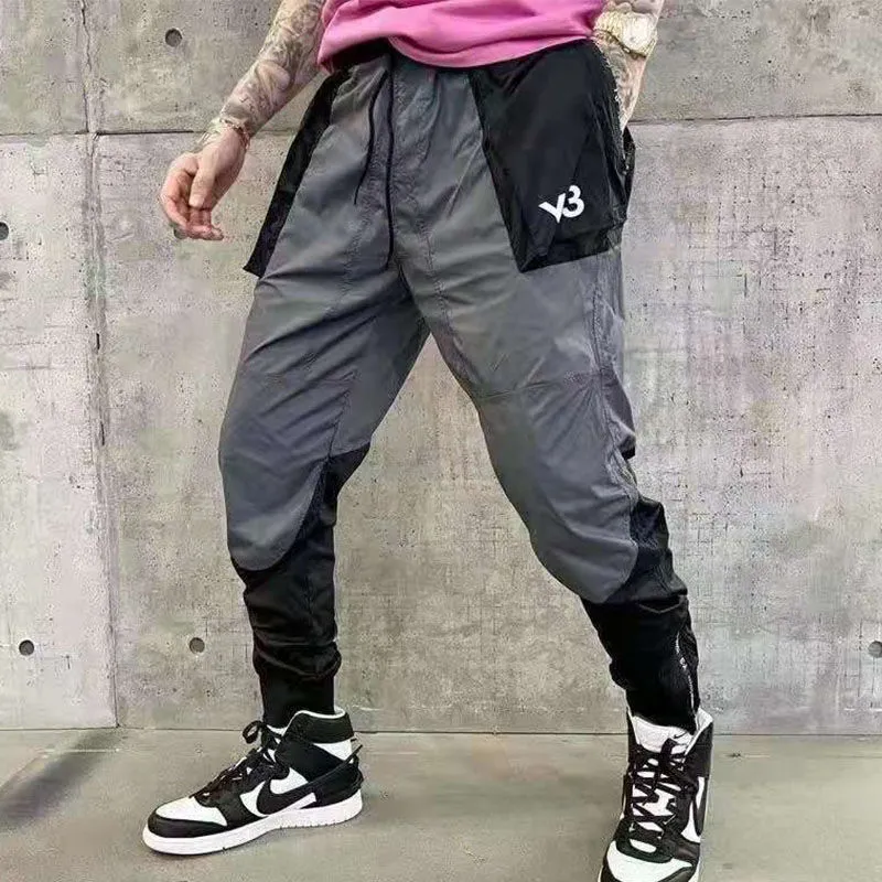 Męski jogger Y-3 Y3 cienki druk luźne sporne sporne spodnie spodni 2718