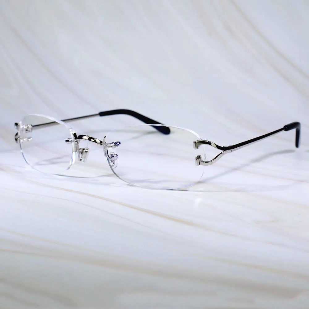 Vintage Garres claires Frame Men Femmes Designer de luxe Carter Reading Computer Office Decoration Eyeglass pour Wedding9262594