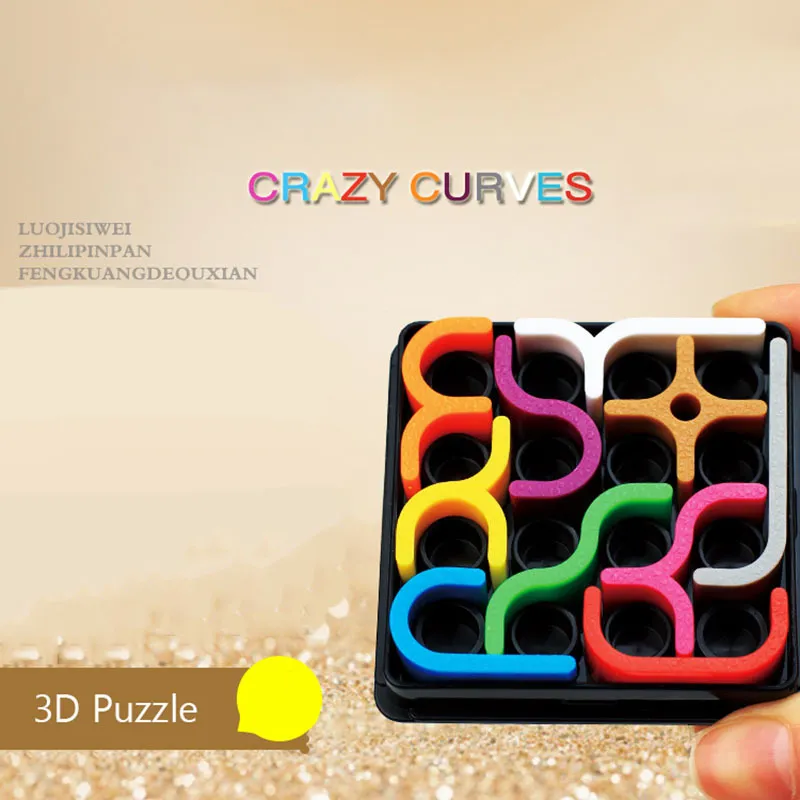 Creative 3D Intelligence Puzzle Crazy Curve Giochi di Sudoku Linea geometrica Matrix bambini che imparano il regalo del giocattolo all'ingrosso