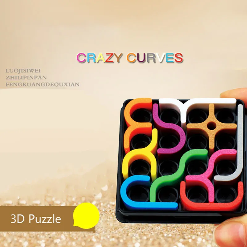 Puzzle d'intelligence 3D créatif, courbe folle, jeux Sudoku, matrice de lignes géométriques pour enfants, jouet d'apprentissage, cadeau, vente en gros