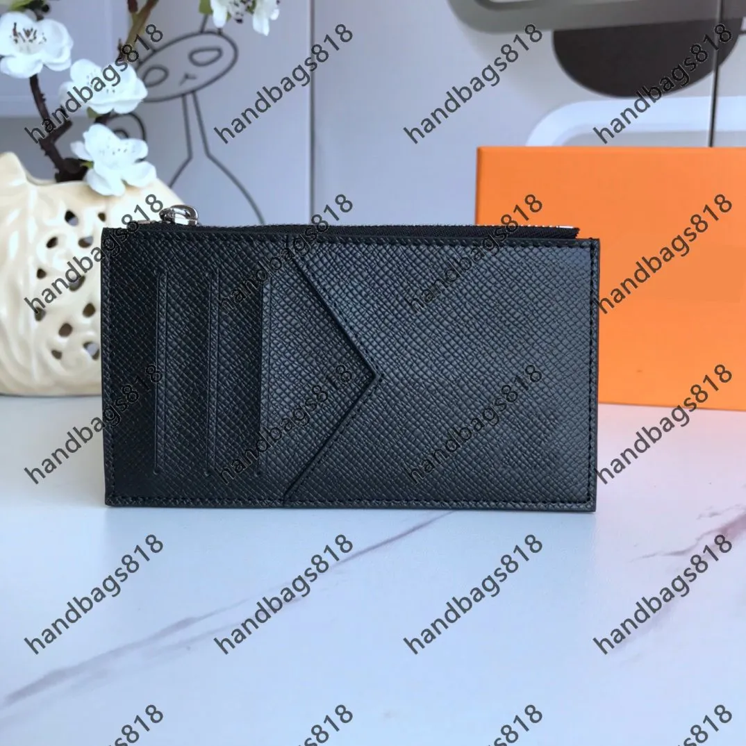 Designer Card Holder Mens Cards Credit Passport holders whole men women fashion original black leather cardholders Classic pat241S